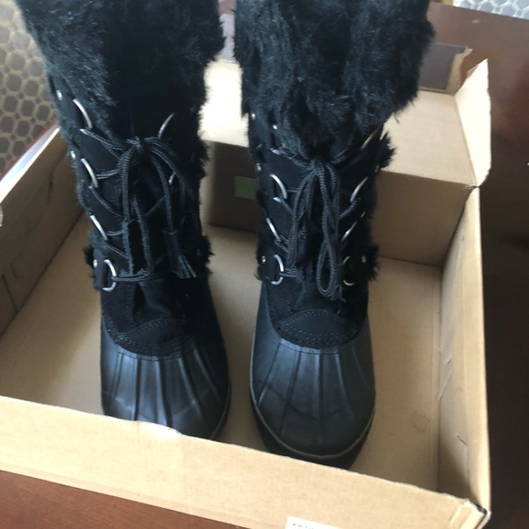 Khombu Winter boots size7 black - Picture 2 of 6